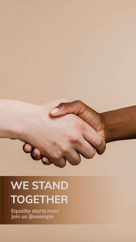 Diversity campaign Instagram post template, editable text