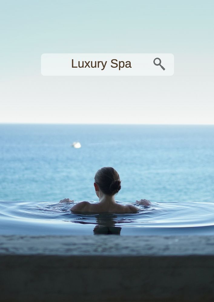 Luxury Spa poster template, editable text and design