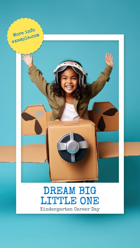 Career day Instagram post template, editable text