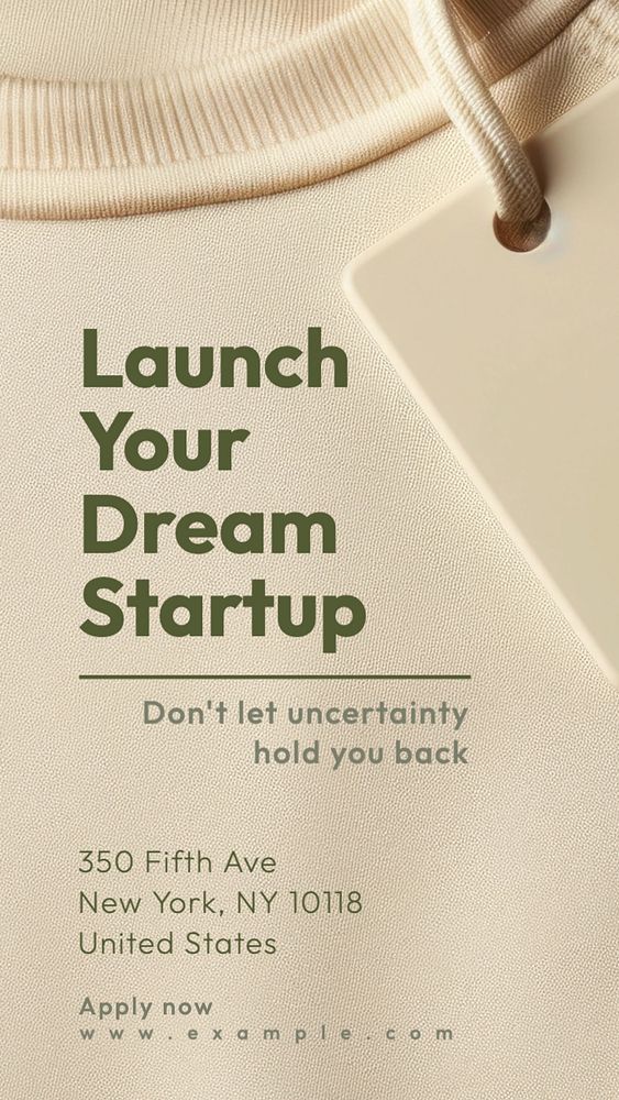 Startup business launch Instagram story template, editable text