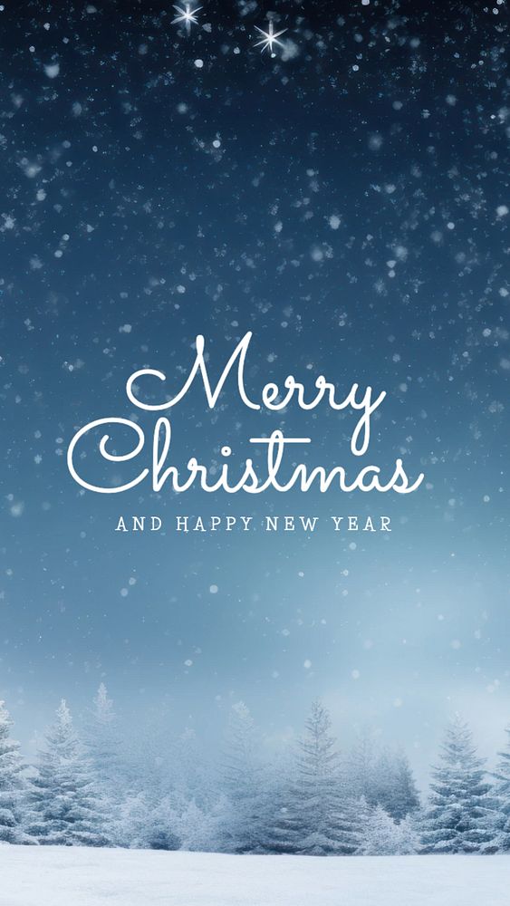 Merry Christmas Instagram story template, editable text