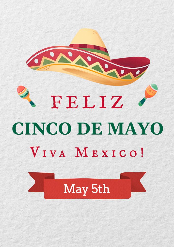 Cinco de Mayo editable poster template