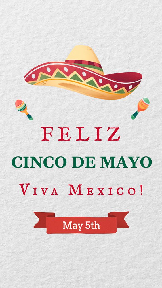 Cinco de Mayo Instagram story template, editable social media design