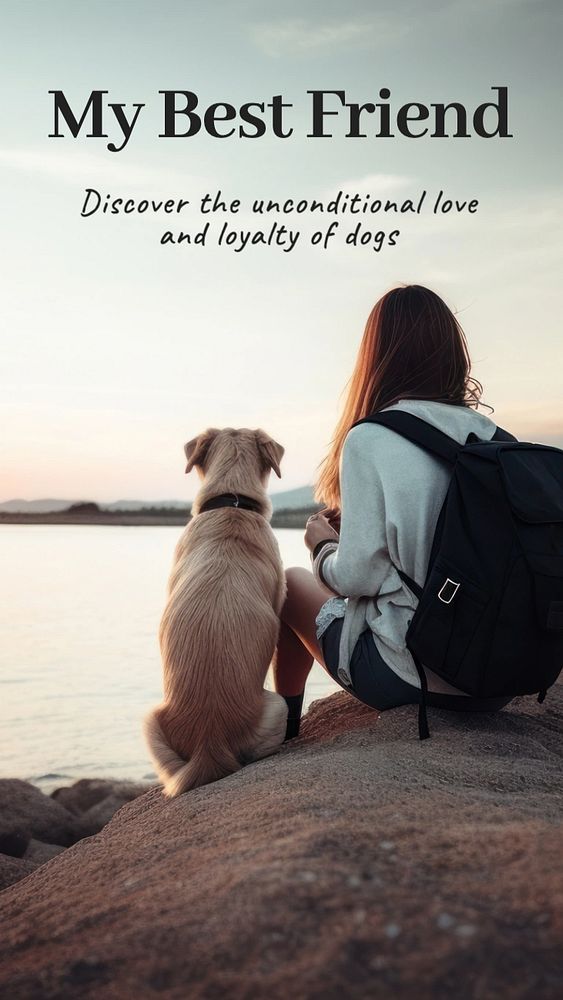 Dogs Instagram story template, editable text