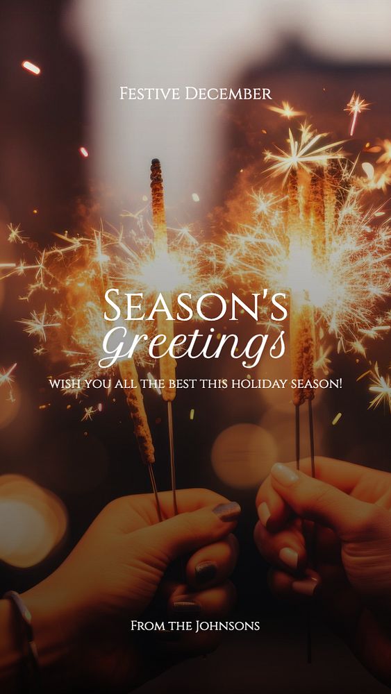 Season's Greetings Instagram story template