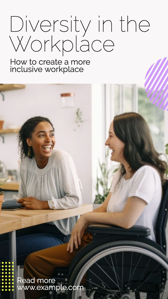 Workplace diversity Instagram story template, editable text