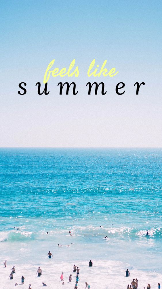 Feels like summer Facebook story template, editable design