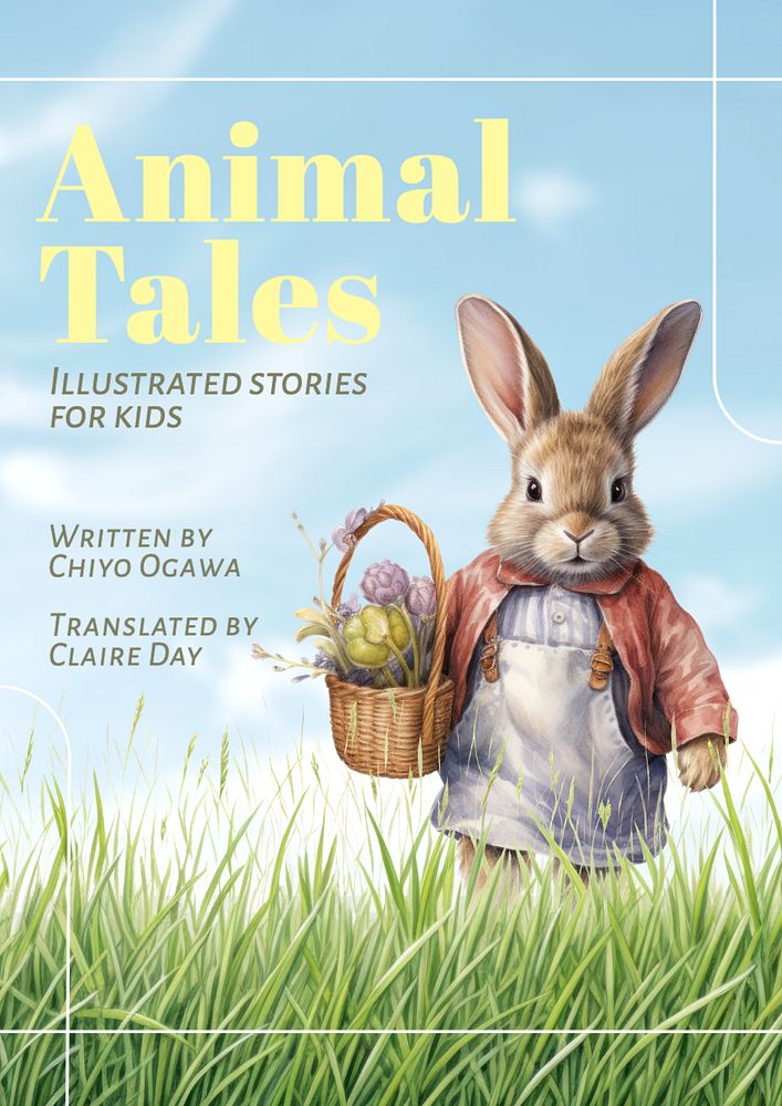 Animal tales poster template, editable text and design