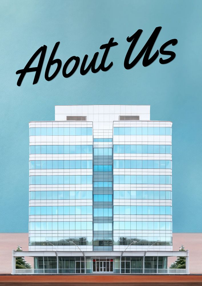 About us poster template, editable text and design