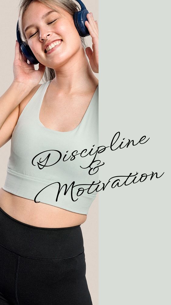 Sports aesthetic Instagram story template,  wellness photo