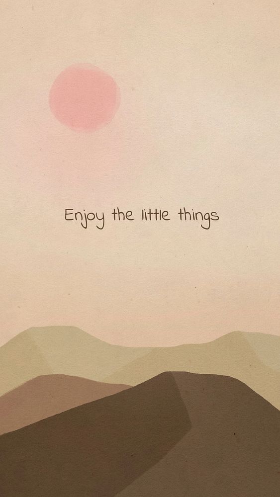 Minimalism quote Instagram story template, editable text on mountain background