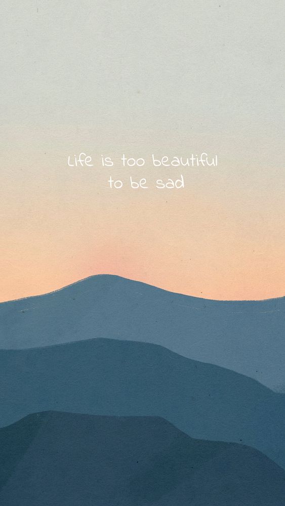 Wellness quote Instagram story template, editable text on nature background