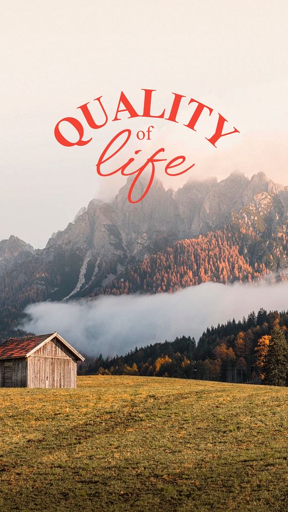 Life quote mobile wallpaper template, editable design