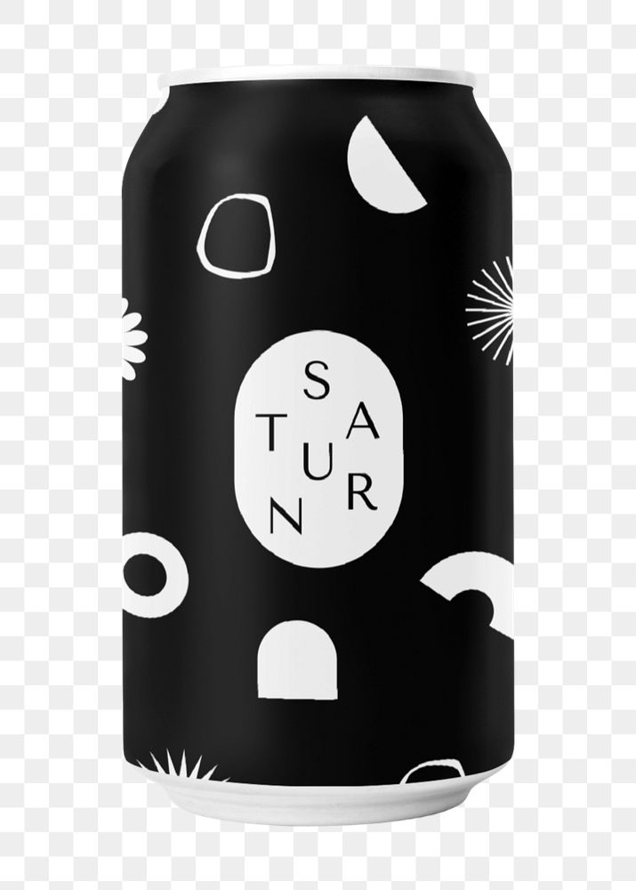 Soda can mockup, beverage product