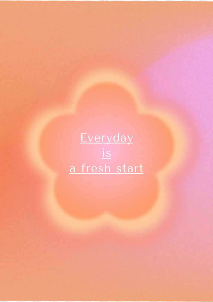 Everyday Inspirational quote poster template, colorful design