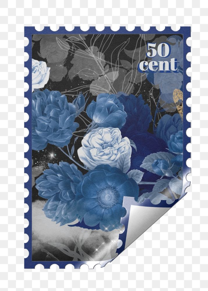 Postage stamp mockup, realistic paper