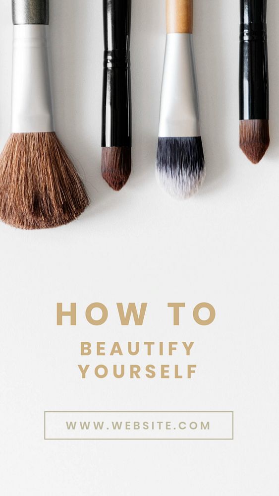 Beauty tips Instagram story template, minimal design
