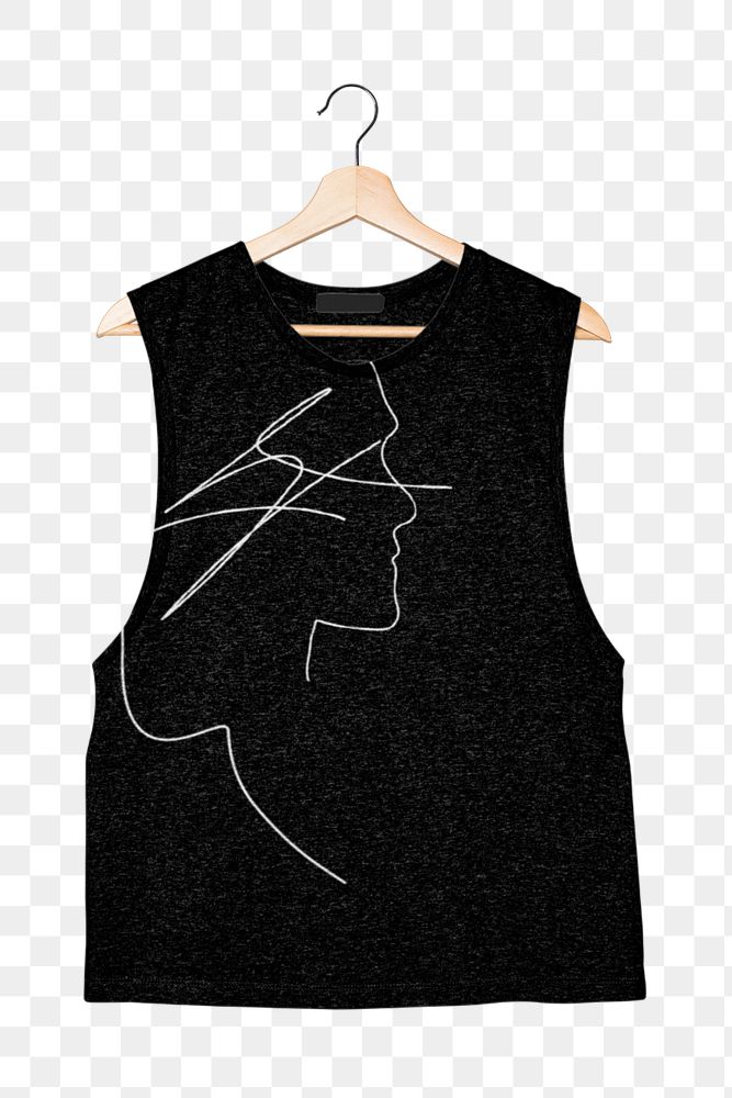 Tank top mockup, women's apparel