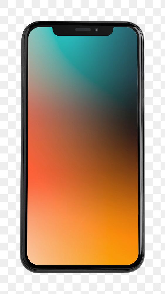 Phone black screen mockup