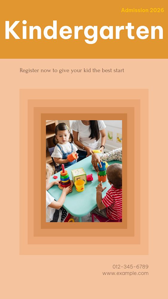 Kindergarten social story template, editable text