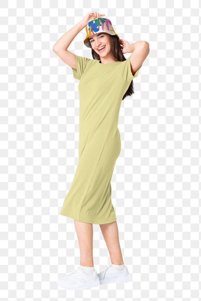 Women's dress png mockup element, editable fashion