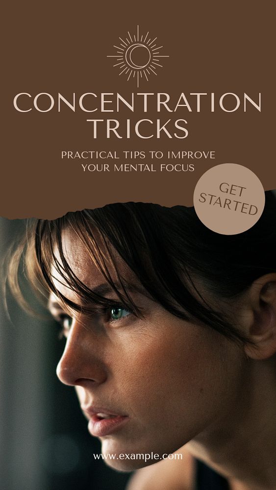 Concentration tricks social story template, editable text