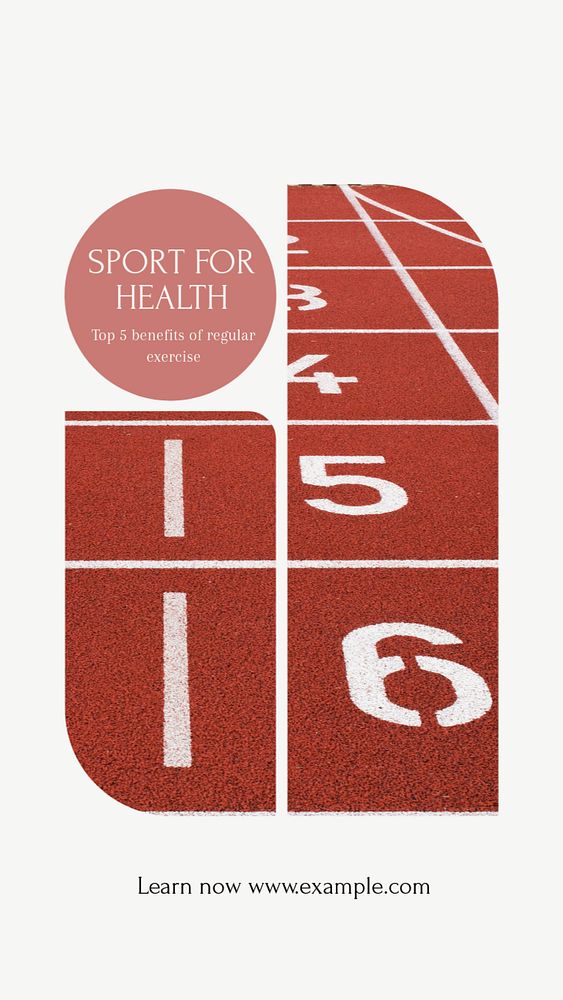 Sport for health social story template, editable text