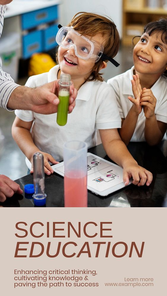 Science education social story template, editable text