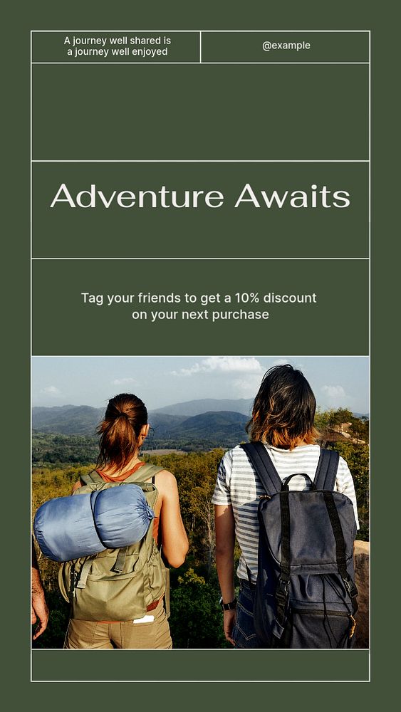 Adventure awaits social story template, editable text