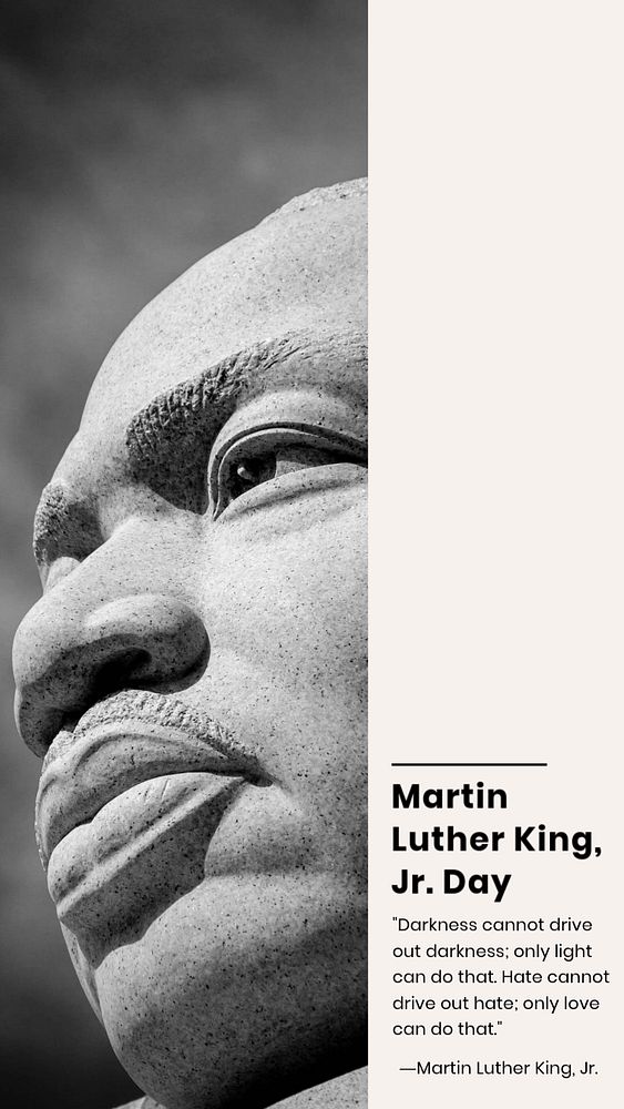 Martin Luther King social story template, editable Instagram design