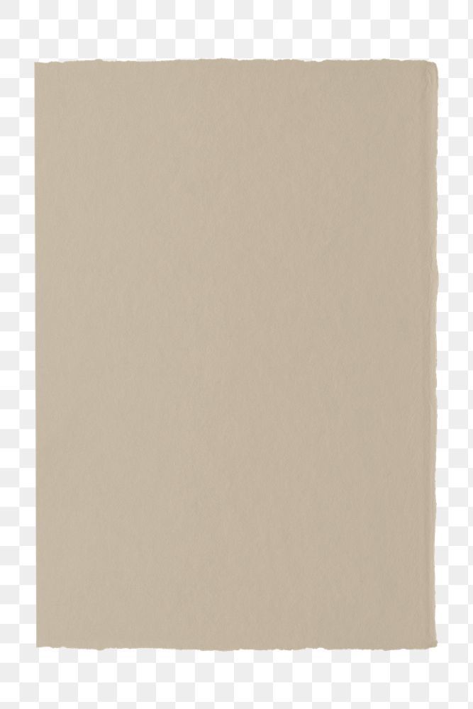 Brown paper png mockup element,  editable design 