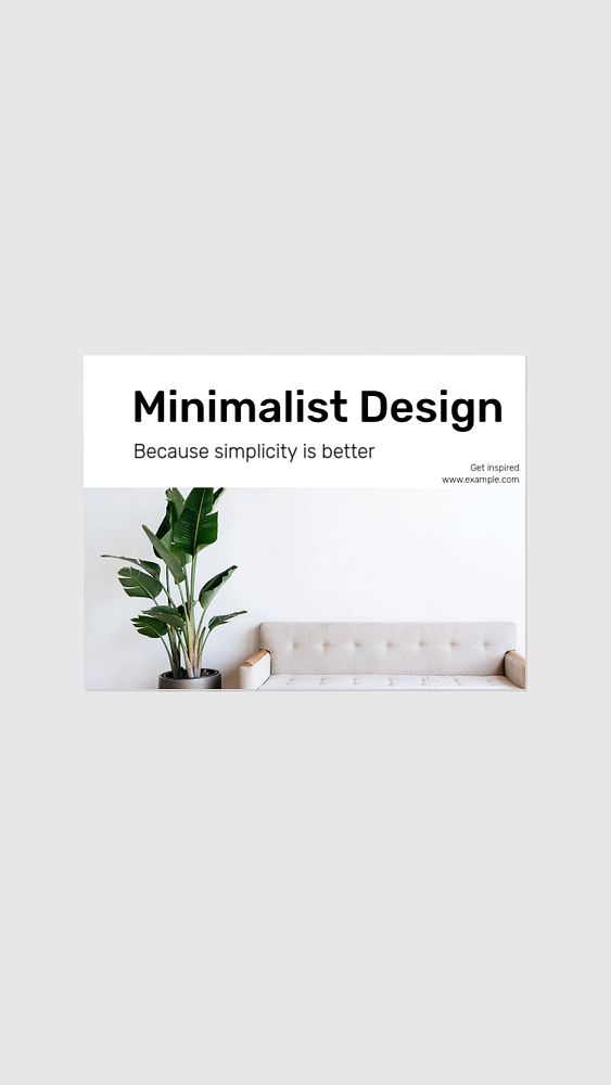 Minimalist design social story template, editable Instagram design