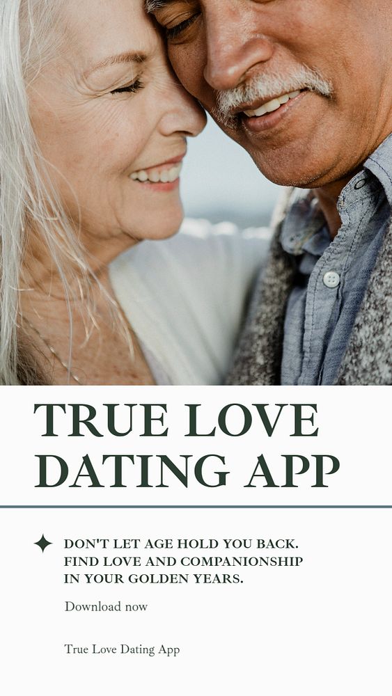 True love social story template, editable Instagram design