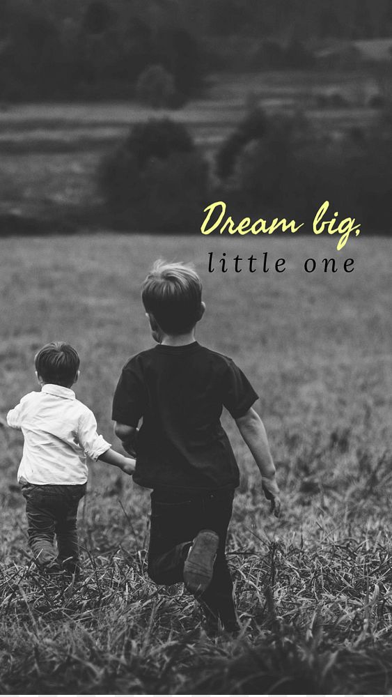 Dream big quote Facebook story template, editable design