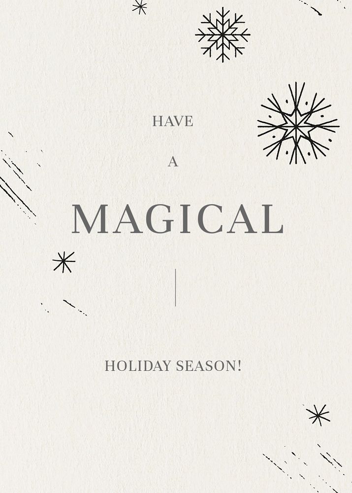 Holiday greeting card template, editable design