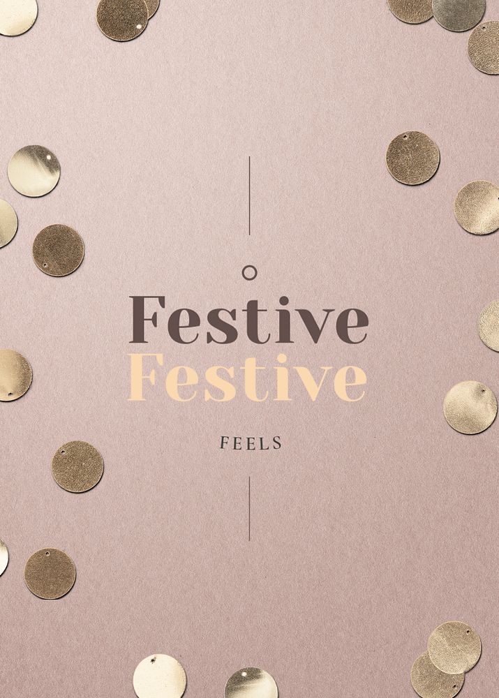 Festive greeting card template, editable design