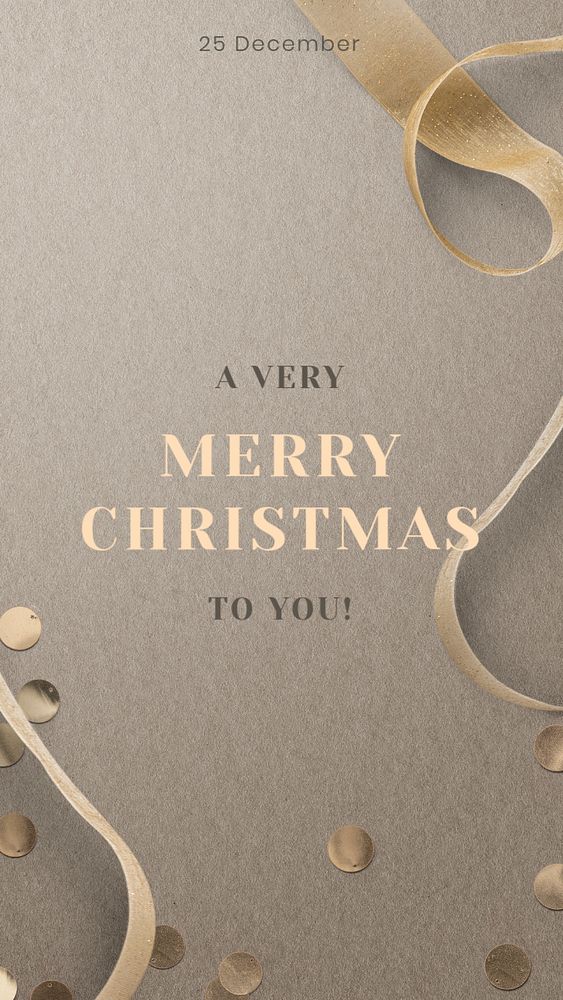 Christmas greeting Facebook story template, editable design