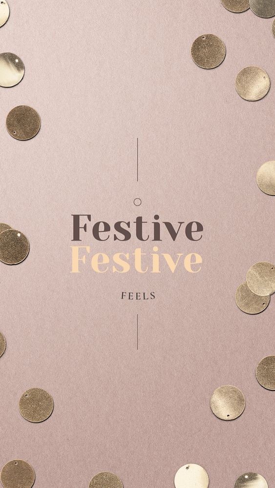 Festive greeting Facebook story template, editable design