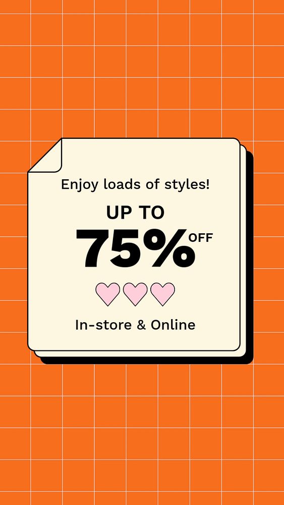 Sale Instagram story template, editable fashion advertisement 