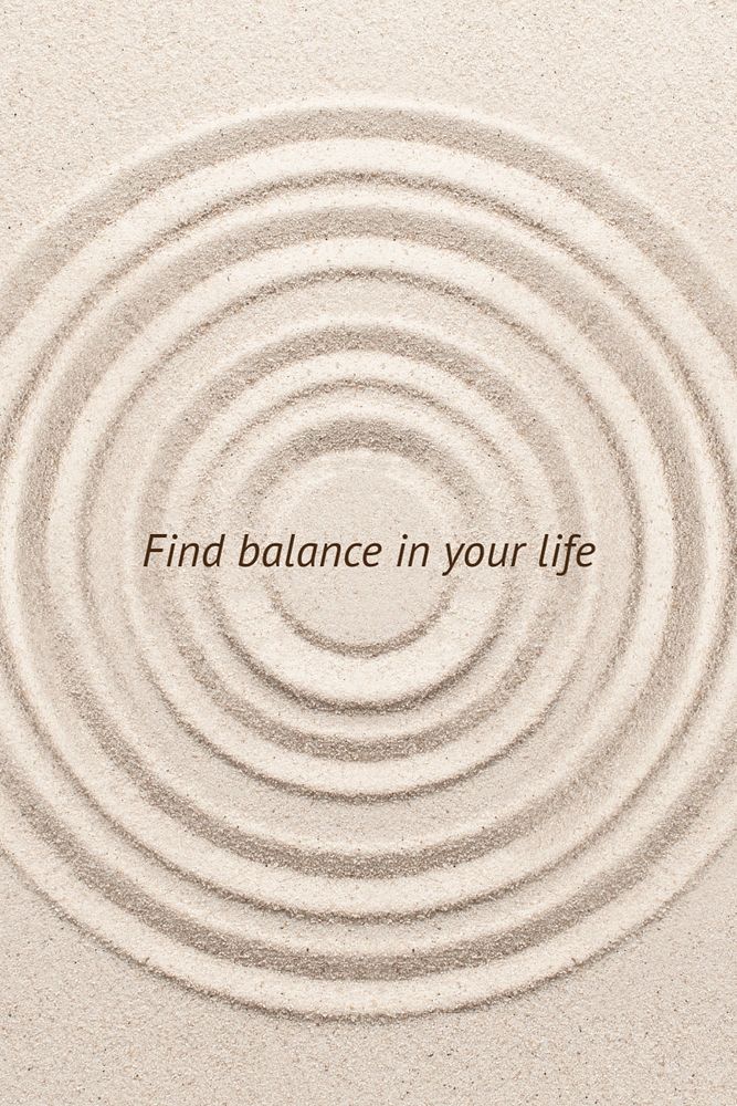 Find balance Pinterest pin template, editable design