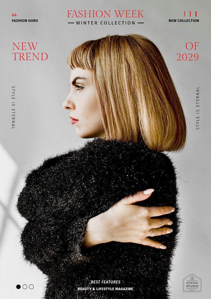 Fashion week editable poster template