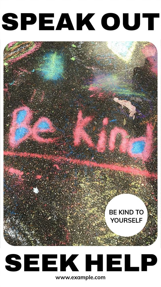 Be kind to yourself  Instagram story template, editable design for social media