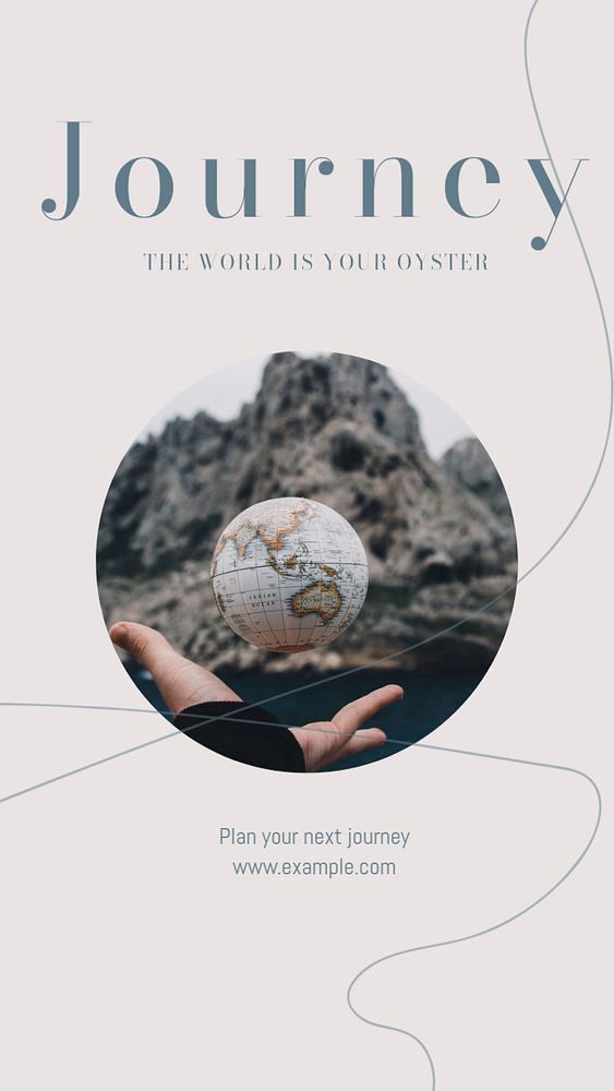 Travel service Instagram story template, editable design