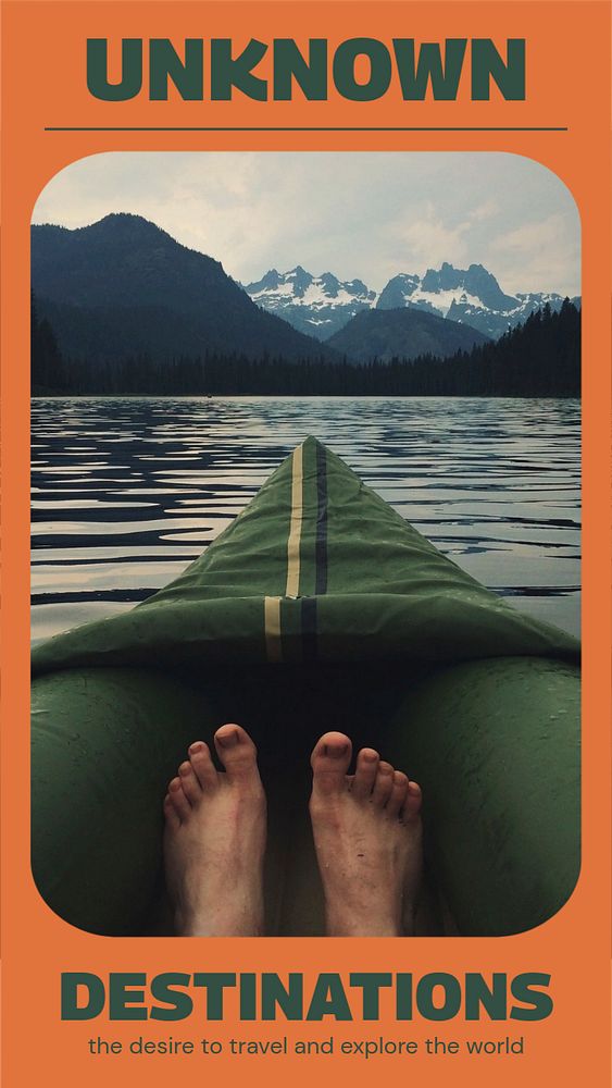 Travel  Instagram story template, editable design for social media