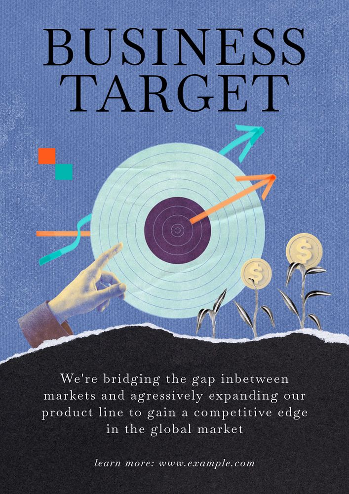 Business target  editable poster template 