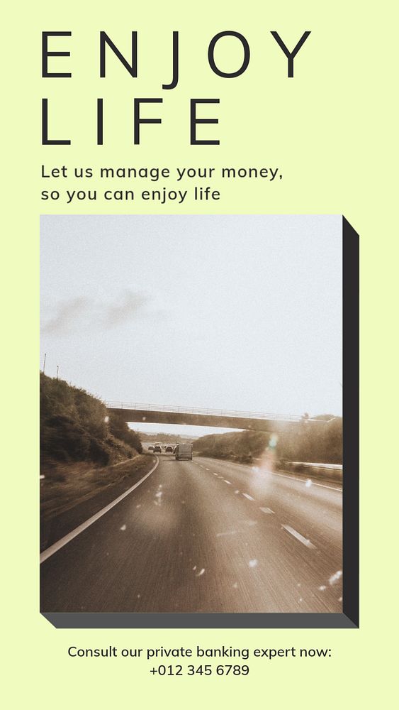 Financing  Instagram story template, editable design for social media