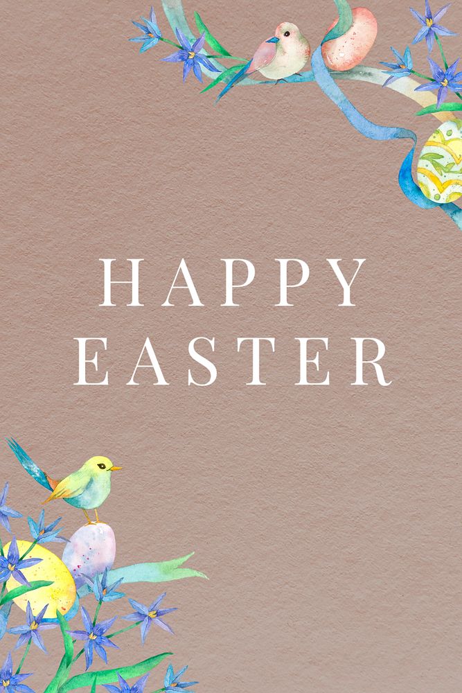 Easter greetings Pinterest pin template, editable design