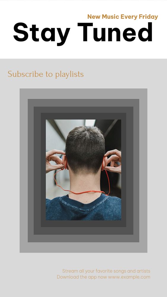 Stay tuned Instagram story template, editable design
