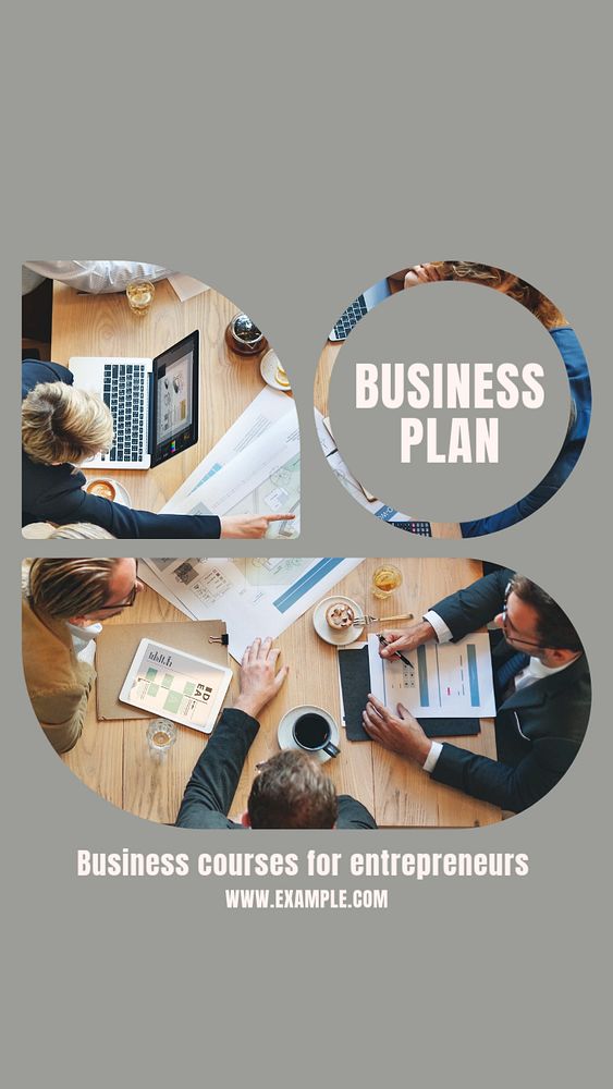 Business plan  Instagram story template, editable design for social media