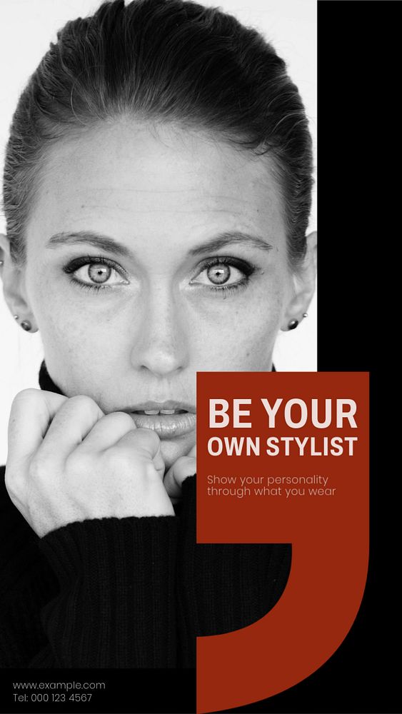 Be your own stylist  Instagram story template, editable design for social media